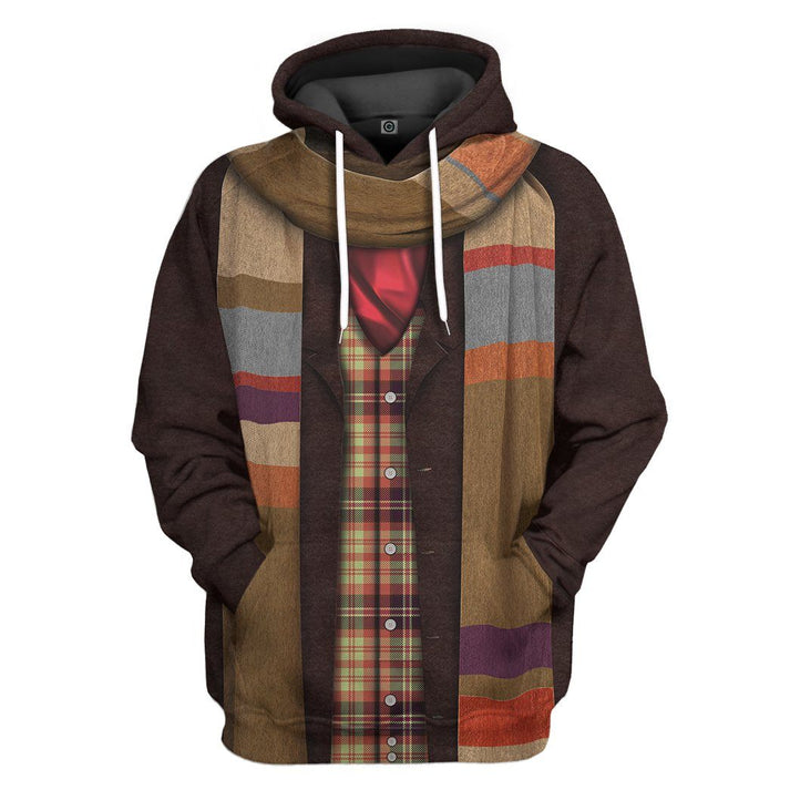 gearhumans 3d 4th doctor who custom tshirt hoodie apparel gw09044 3d apparel hoodie s 235983
