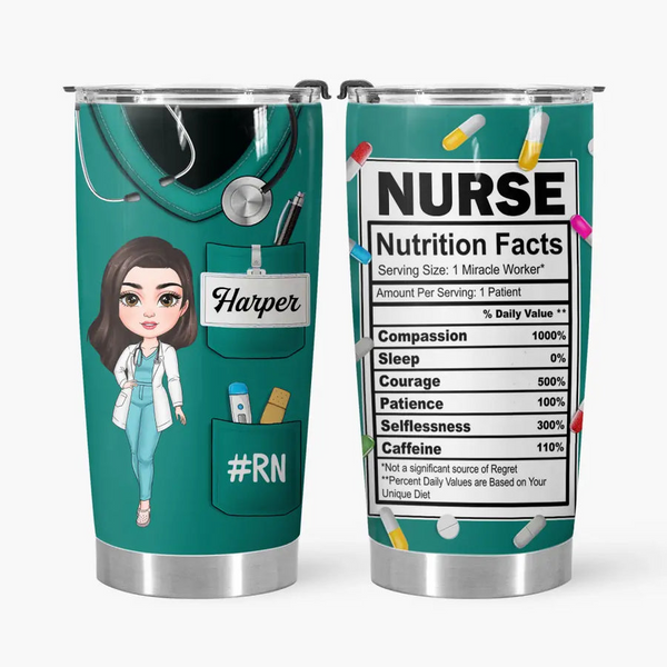 Nurse Life Pretty Doll - Personalized Tumbler - Gift For Nurse | NR4 HH01