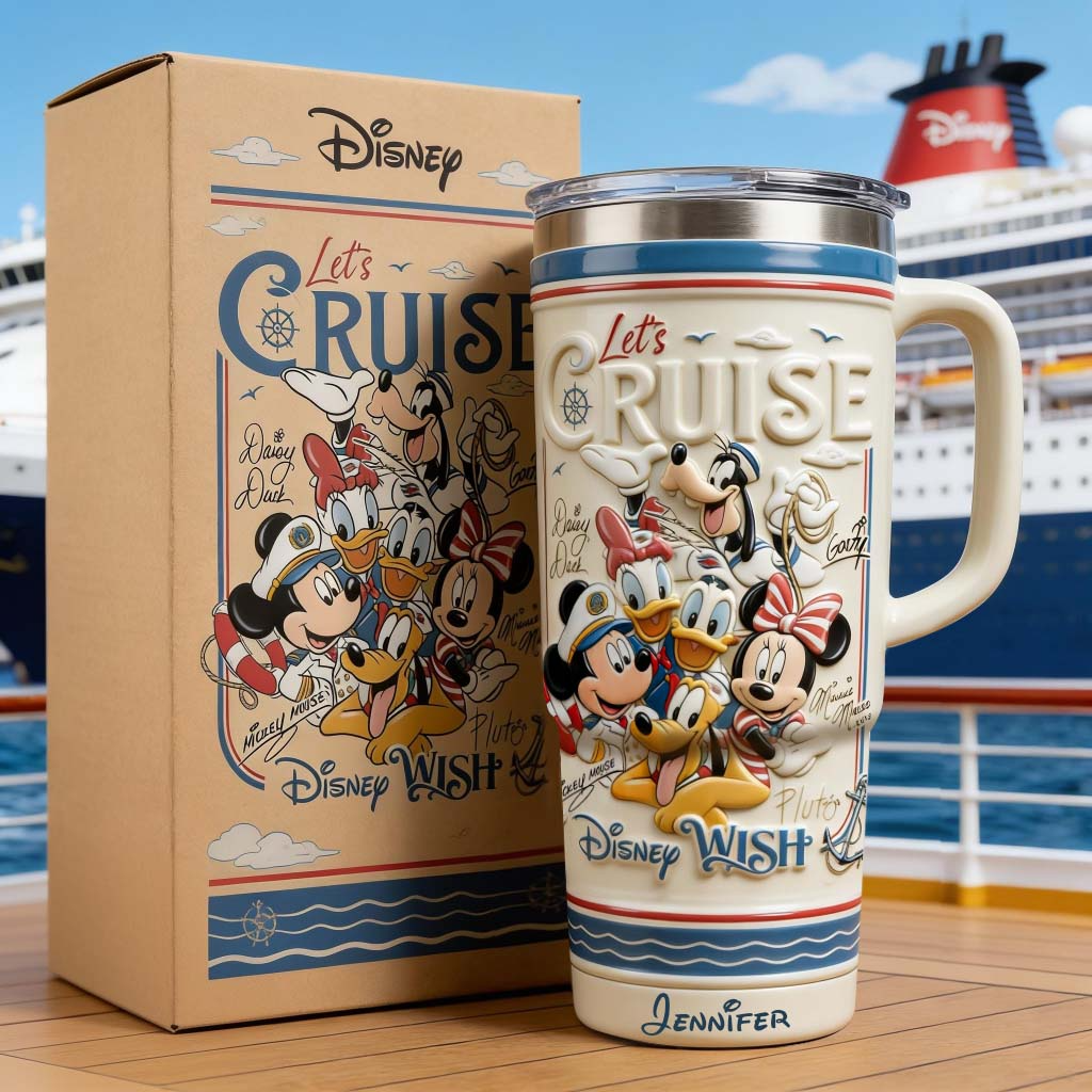 Let's Cruise With Magic Mouse And Friends - Personalized Tumbler - Gift For Travelers HH01