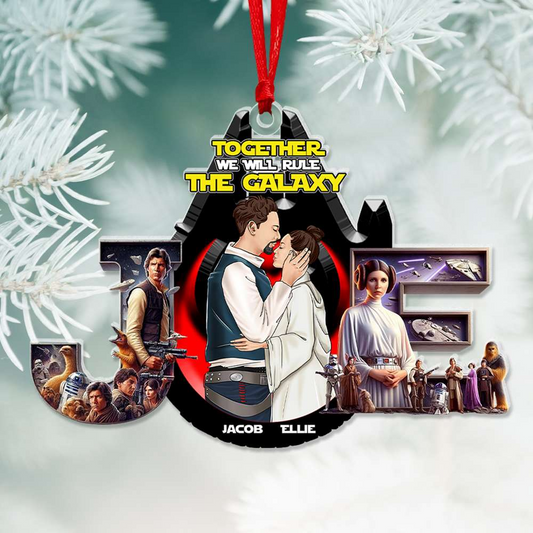 Stwa We Will Rule The Galaxy - Personalized Acrylic Ornament - Gift For Couple, Christmas | CL57 TD118