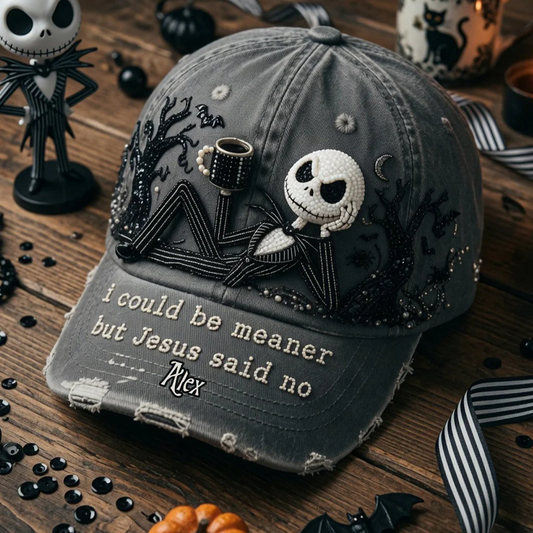 Spooky I Could Be Meaner - Personalized Classic Cap - Gift For Fan Movies