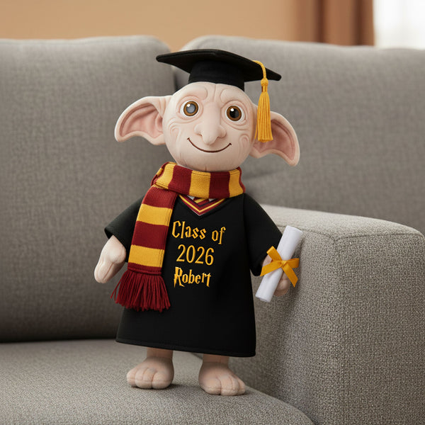 HaPo Little Elf Graduate Keepsake - Personalized Custom Shaped Pillow - Graduation Gifts NL122