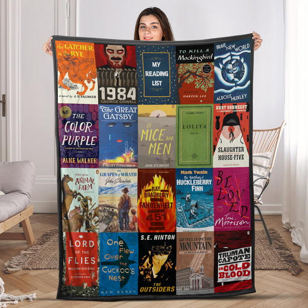 My Reading List - Personalized Blanket - Gift For Book Lovers, Readers HH01