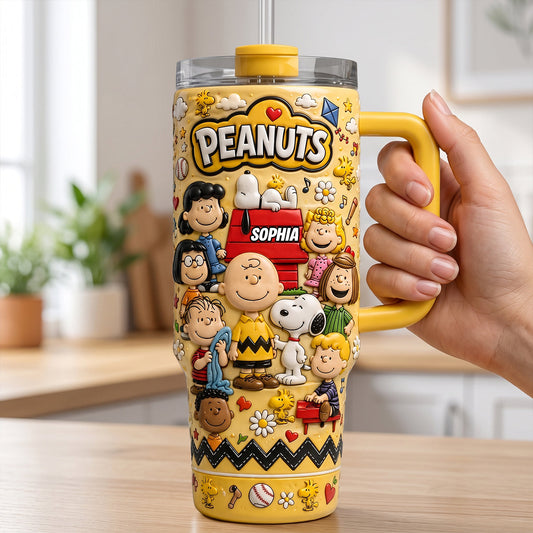Penu Nutty Gang with Friend - Personalized 40oz Tumbler With Handle