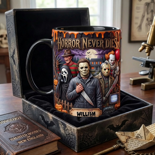 Horror Never Dies - Personalized Magic Coffee Mug - Halloween Gift For Fan Movies HH01