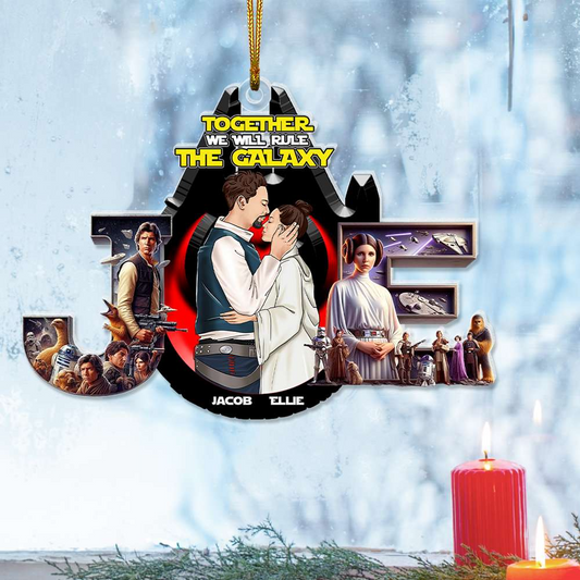 Stwa We Will Rule The Galaxy - Personalized Acrylic Ornament - Gift For Couple, Christmas | CL57 TD118