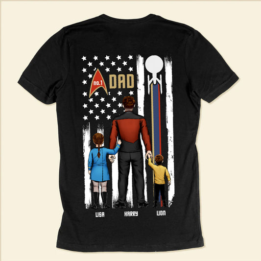 Dad Is Number 1 In My Mind - Gift For Daddy - Personalized TShirt - CL22 NA94