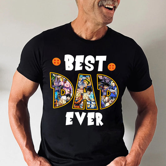 Daddy You Are My Favorite Saiyan Version 2 DrBa - Gift For Dad, Father's Day - Personalized Shirt 2 Side CL03