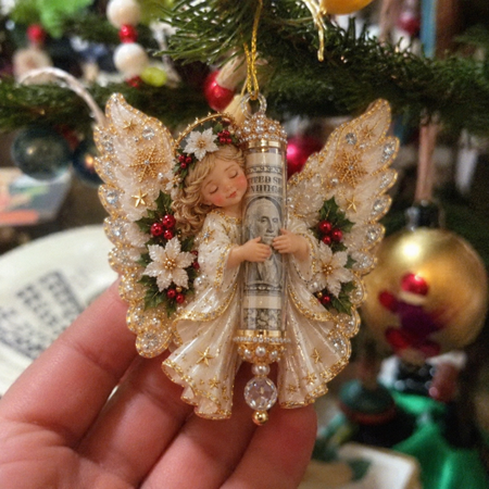 Review by Jennifer Scott - Cute Christmas Money Gift For Kids, Family - Personalized Acrylic Ornament