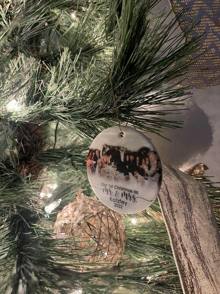 Review by Natalie Foster - Our 1st Christmas As Mr & Mrs - Personalized Ceramic Ornament - Christmas Gift For Husband Wife, Anniversary, First Christmas NH96