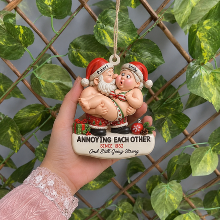 Review by Sarah Collins - Funny Growing Old Together Christmas Gift For Couple, Husband And Wife - Personalized Ornament