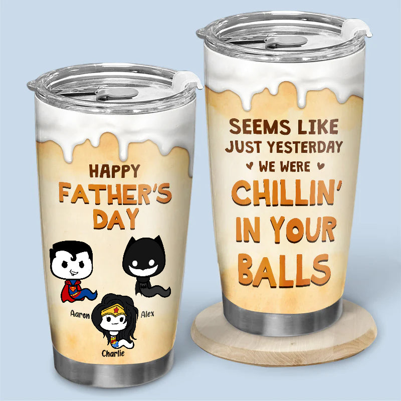 From Your Best Kids - Gift For Father - Personalized Tumbler