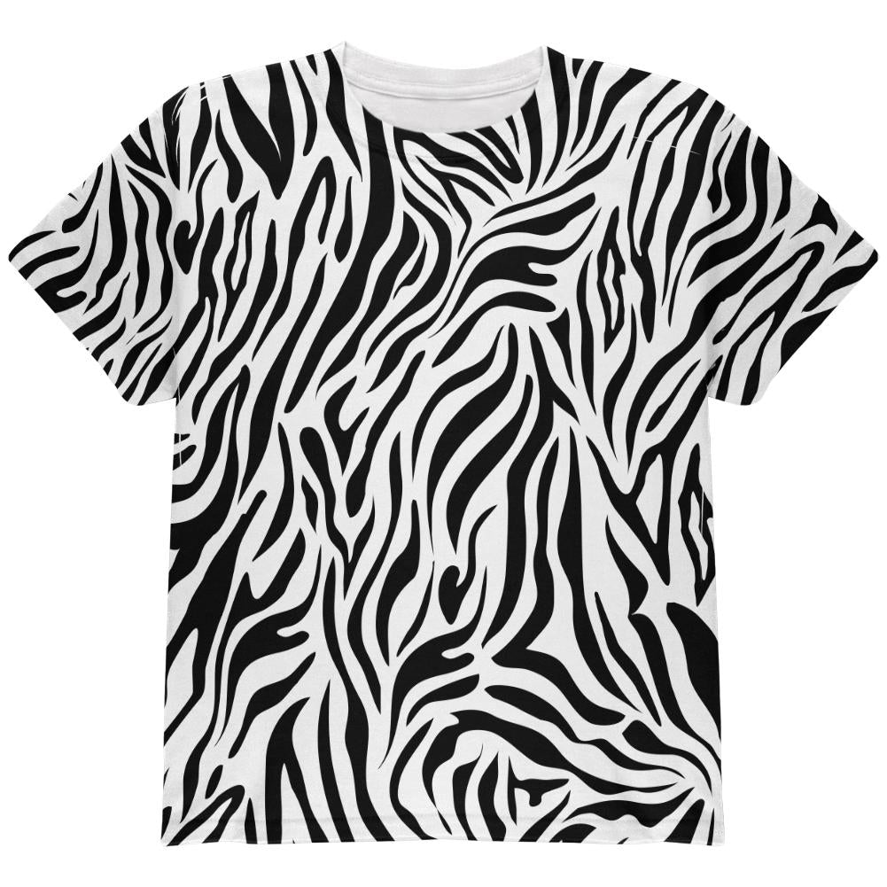 Zebra Pattern Costume White Kid T-Shirt