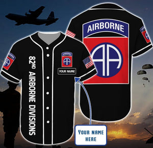 Veteran 82nd Airborne Divisions Colorfull - Personalized Baseball Jersey Shirt