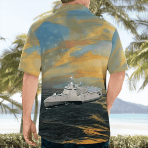 Us Navy Uss Coronado (Lcs-4) 4Th Of July Hawaiian Shirt