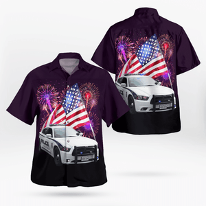 Florida, Zephyrhills Police Department 4Th Of July Hawaiian Shirt