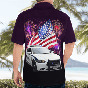 Florida, Zephyrhills Police Department 4Th Of July Hawaiian Shirt