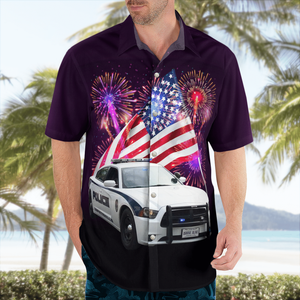 Florida, Zephyrhills Police Department 4Th Of July Hawaiian Shirt