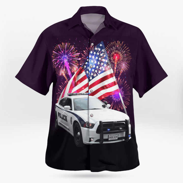 Florida, Zephyrhills Police Department 4Th Of July Hawaiian Shirt