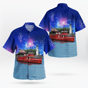 4Th Of July Buffalo Fire Department Edward Hawaiian Shirt
