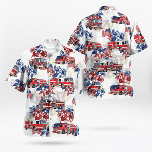 Zephyrhills Fire Department, Florida 4th Of July Hawaiian Shirt