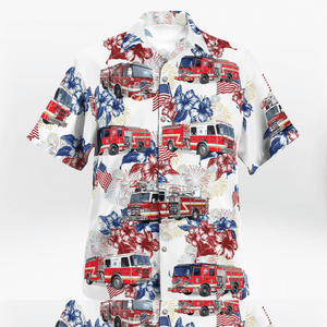 Zephyrhills Fire Department, Florida 4th Of July Hawaiian Shirt