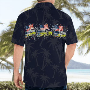 Pennsylvania, Fort Washington Fire Company 4Th Of July Hawaiian Shirt