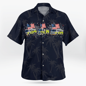 Pennsylvania, Fort Washington Fire Company 4Th Of July Hawaiian Shirt