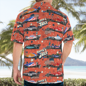 F1 Formula One Teams 2023 4Th Of July Hawaiian Shirt