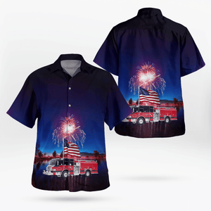 Westmont, Illinois, Westmont Fire Department, 4Th Of July Hawaiian Shirt