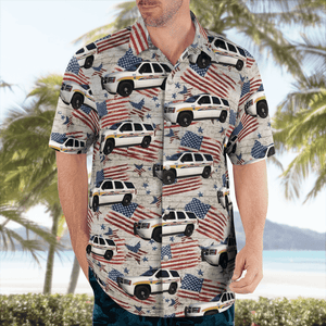 Westwego, Louisiana, Westwego Police Department, 4Th Of July Hawaiian Shirt