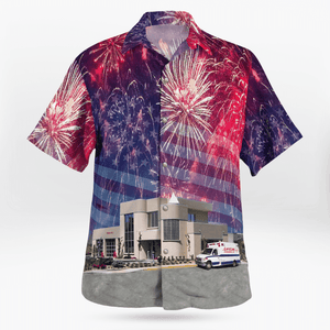 Wenatchee, Washington, Lifeline Ambulance, 4Th Of July Hawaiian Shirt