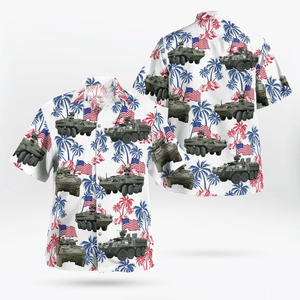 Us Army Stryker Tank 4Th Of July Hawaiian Shirt