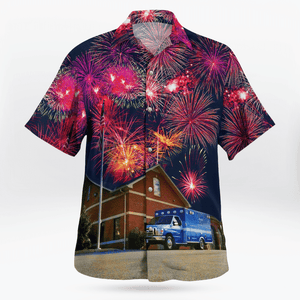 Town Of Abingdon, C-Trans Medical Services, 4Th Of July Hawaiian Shirt