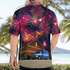 Town Of Abingdon, C-Trans Medical Services, 4Th Of July Hawaiian Shirt