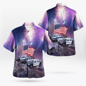 Houston, Texas, Houston Police Department, 4Th Of July Hawaiian Shirt