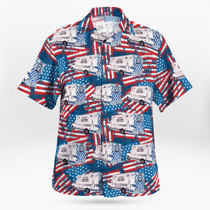 Shirley, New York, Shirley Community Ambulance, 4Th Of July Hawaiian Shirt