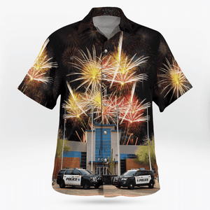 Gilbert, Arizona, Gilbert Police Department, 4Th Of July Hawaiian Shirt