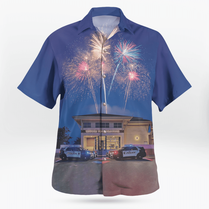 4Th Of July Westerly Police Department Hawaiian Shirt