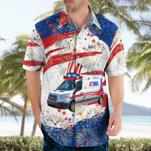 Waterbury, Connecticut, Amr Waterbury Ambulance, 4Th Of July Hawaiian Shirt