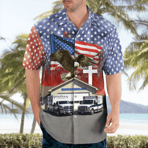 Harwinton, Connecticut, Harwinton Ems, 4Th Of July Hawaiian Shirt