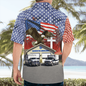 Harwinton, Connecticut, Harwinton Ems, 4Th Of July Hawaiian Shirt