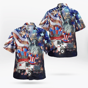 Rumpke Waste & Recycling, 4Th Of July Hawaiian Shirt