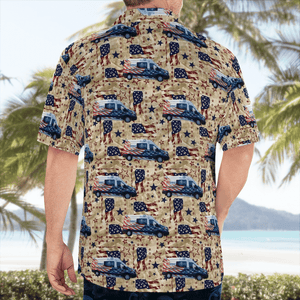 4Th Of July Med Express Ambulance Service Hawaiian Shirt