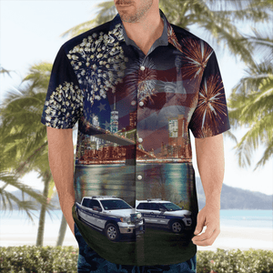 New Shoreham Police Department, Rhode Island, 4Th Of July Hawaii Shirt