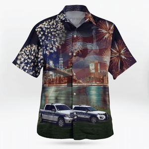 New Shoreham Police Department, Rhode Island, 4Th Of July Hawaii Shirt