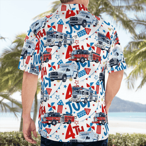 Shohola, Pennsylvania, Shohola Fire & Rescue, 4Th Of July Hawaiian Shirt