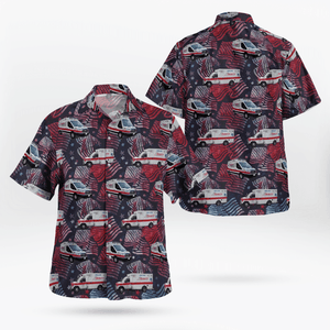 Lowell, Massachusetts, Trinity Ems, 4Th Of July Hawaiian Shirt