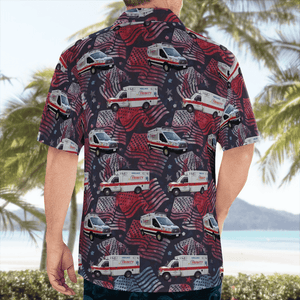 Massachusetts, Trinity Ems, 4Th Of July Hawaiian Shirt