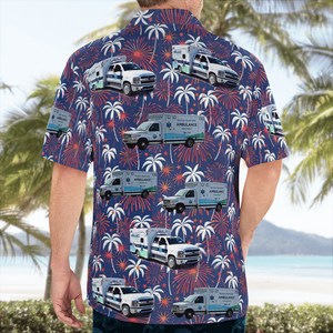 Horizon Health Ems, Paris, Illinois, 4Th Of July Hawaiian Shirt